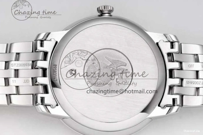 0301 De Ville SS DIWF 1:1 Best Edition Light Blue Dial SS Markers on SS Bracelet MIYOTA TopPick 7850